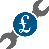 Graphic of Spanner with Pound sign over it